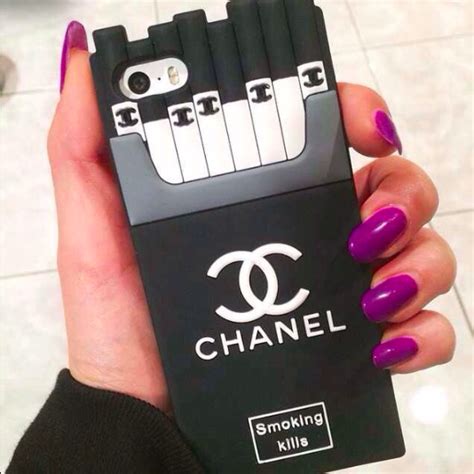 genuine chanel phone case|iphone case Chanel smoking kills.